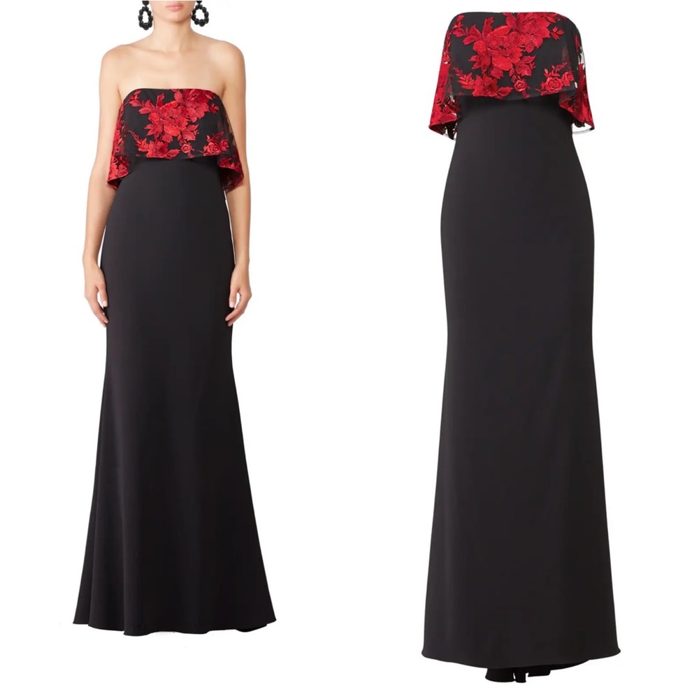 Badgley Mischka - Floral Popover Gown 2R